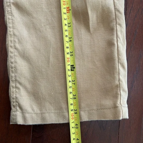 Henry Cotton’s Neiman Marcus Pants - Size 32 linen cotton blend Carmel Beige